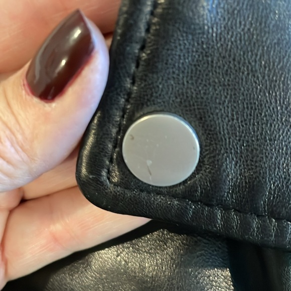 Belle Vere Leather Moto Jacket Size L - Picture 15 of 16